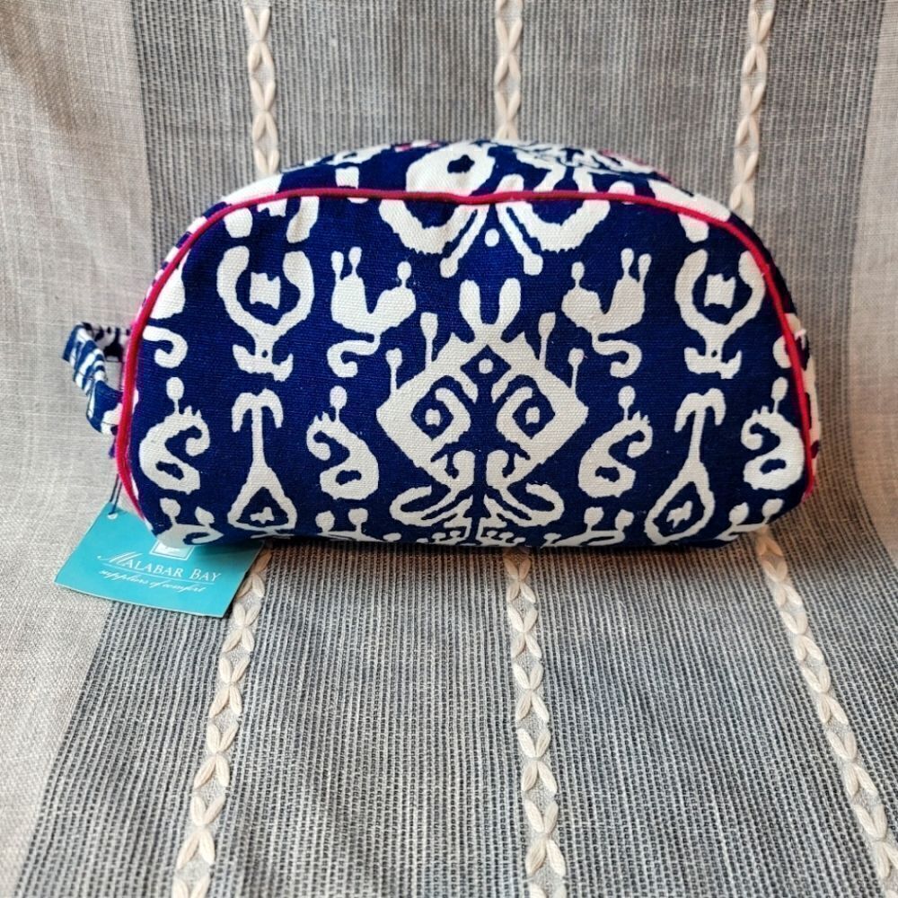 NWT- MALABAR BAY Organic Cotton Makeup Bag